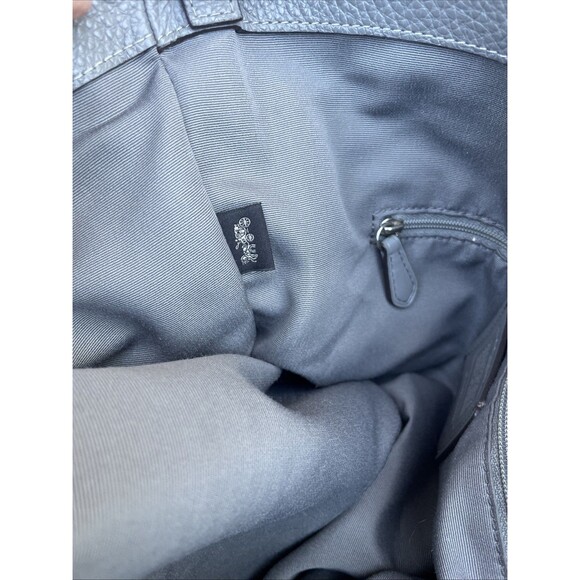 Coach Lexy Shoulder Bag F28997 Fog Gray Pebbled Leather Tote Purse Handbag - Picture 8 of 14